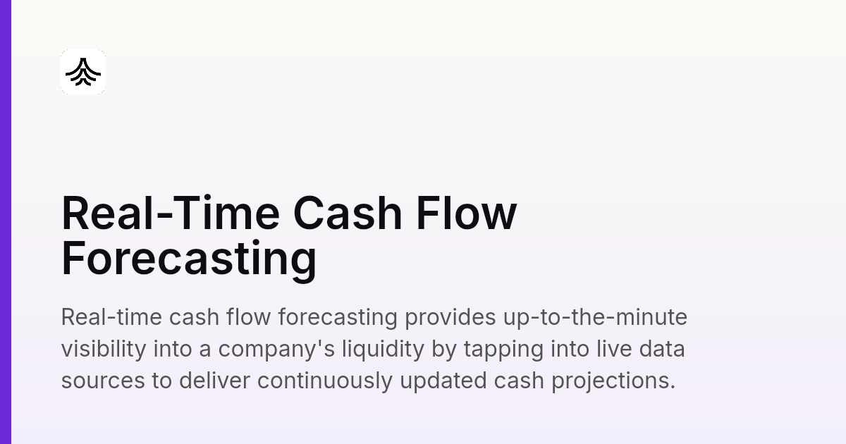 What Is Real-Time Cash Flow Forecasting? | Nilus